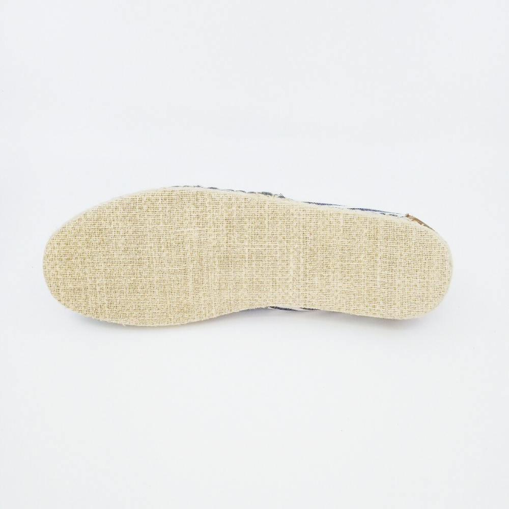 Toms Mens Alpargata Canvas Blue Striped Slip On - Picture 8 of 8